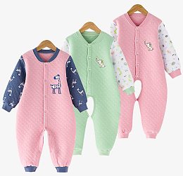 婴儿连体衣服纯棉睡衣