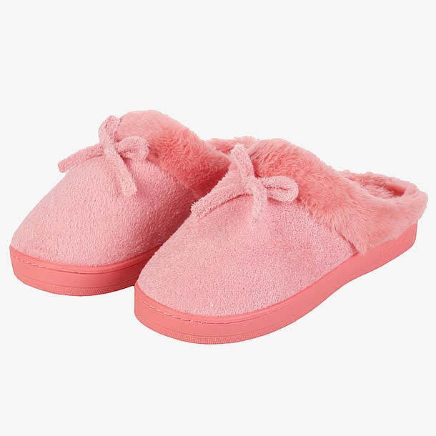 粉红色保暖鞋