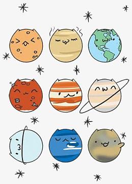 九个星球psdpng九大行星aipng创意台球九球黑八背景jpg球九台球台球