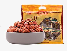 碗里的山核桃仁