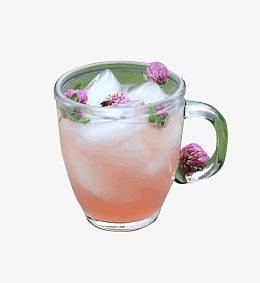 玫瑰冰块花茶