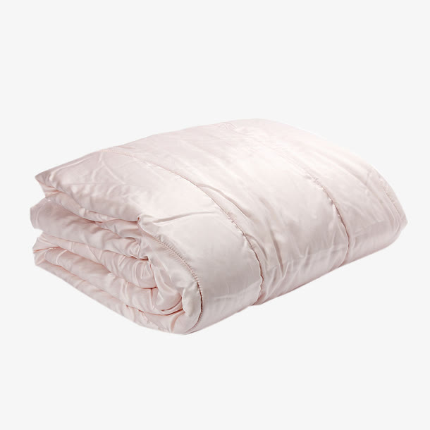 叠好的蚕丝被图片素材