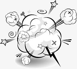 对话框素材卡通对话框 爆炸