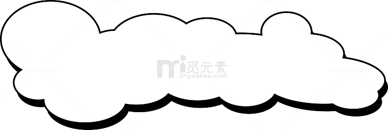 手绘对话框界面 云朵对话框