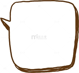 手绘涂鸦线条漫画对话框