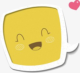 黄色对话框文本