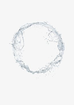 环形水花漂浮素材免抠素材