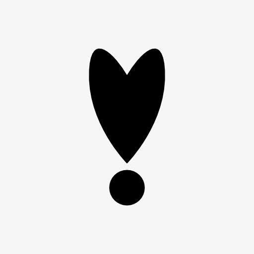 心形感叹号图标