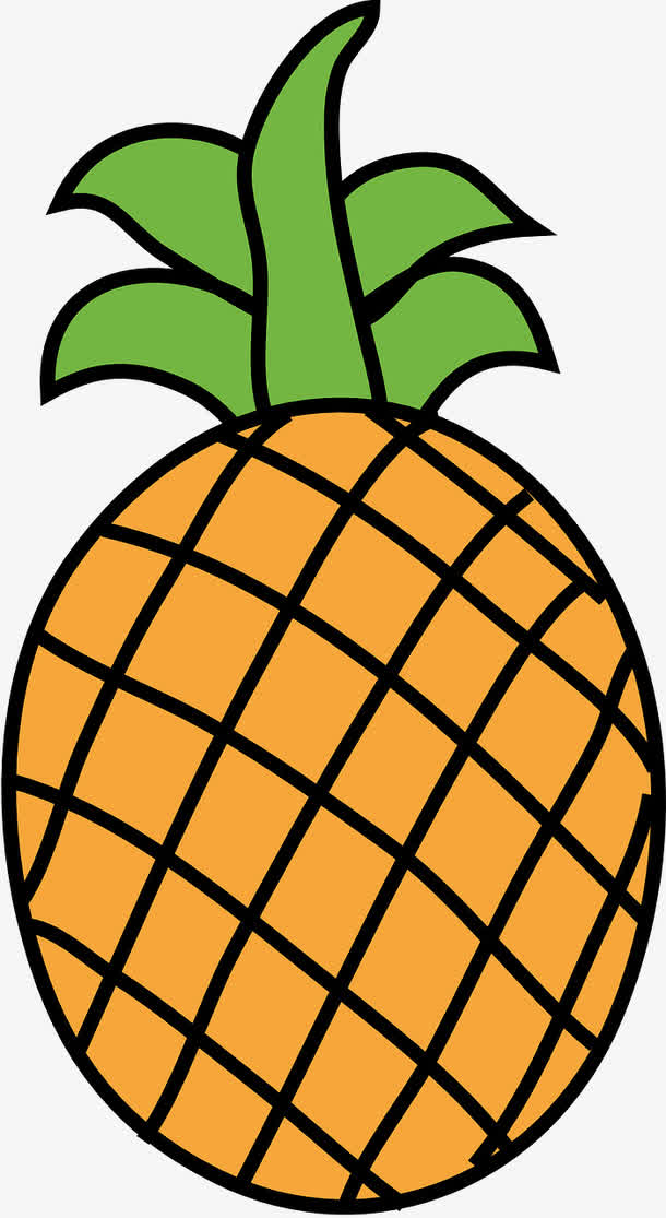 橙色水果简笔画图片