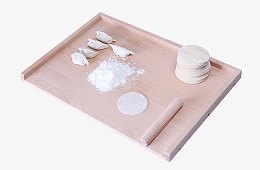 面板上的饺子皮素材