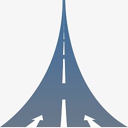 向天空延伸的公路