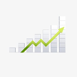 数据上升趋势图表