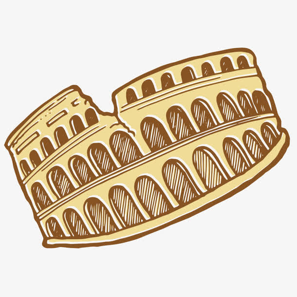 矢量古罗马建筑免抠素材免费下载_觅元素51yuansu.com