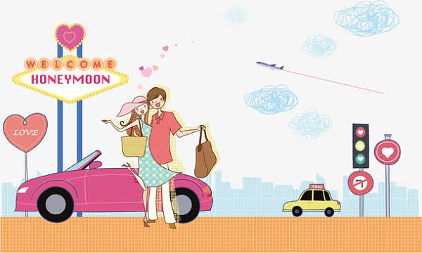 卡通情侣素材