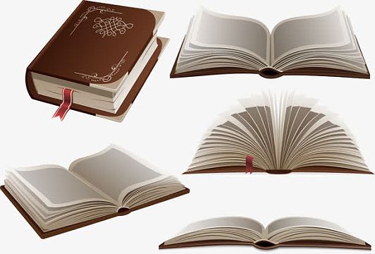 卡通翻开的书籍素材_卡通翻开的书籍图片元素-觅元素