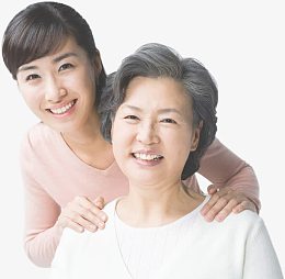 母女人物温馨孝心