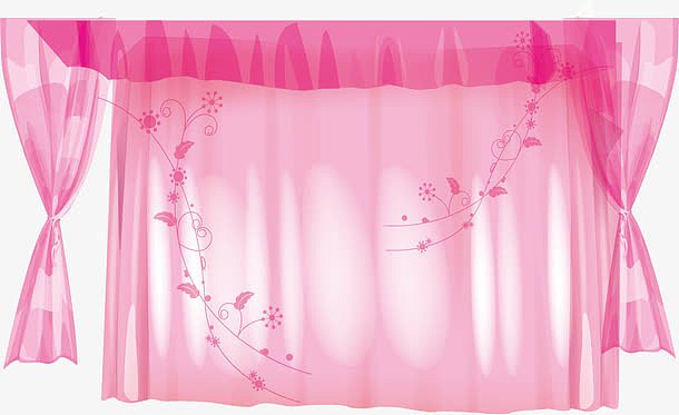 粉红公主窗帘