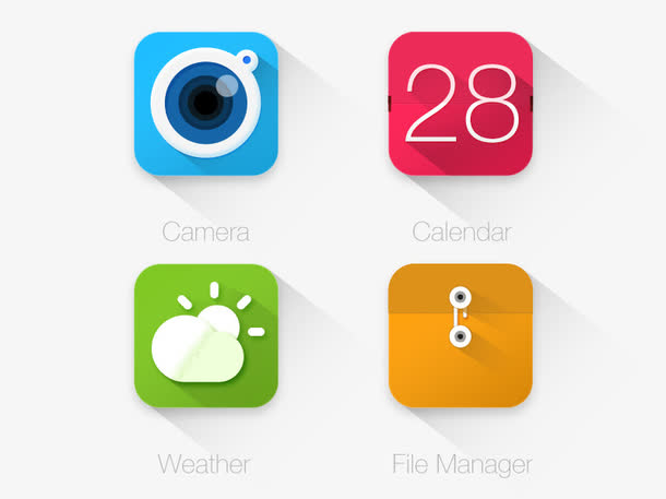 扁平设计app界面图标设计psd
