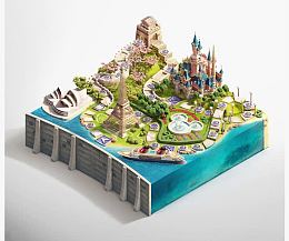 3D等距地图