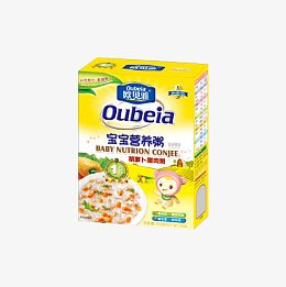 欧贝雅胡萝卜猪肉宝宝营养粥300g