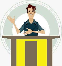 上台发言矢量