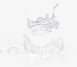 白色水花
