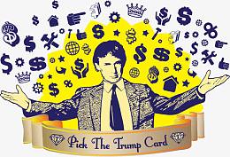 矢量图美国选举拉票