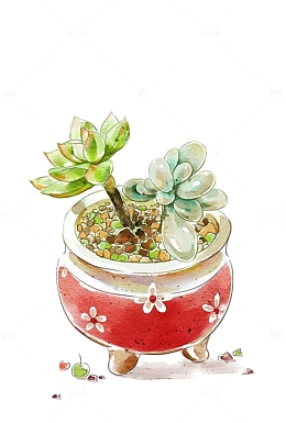 手绘植物