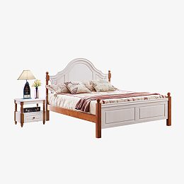 美式实木田园儿童床公主床