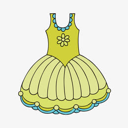 矢量卡通女士公主裙