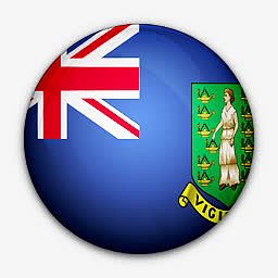 英国的国旗群岛对处女世界标志图