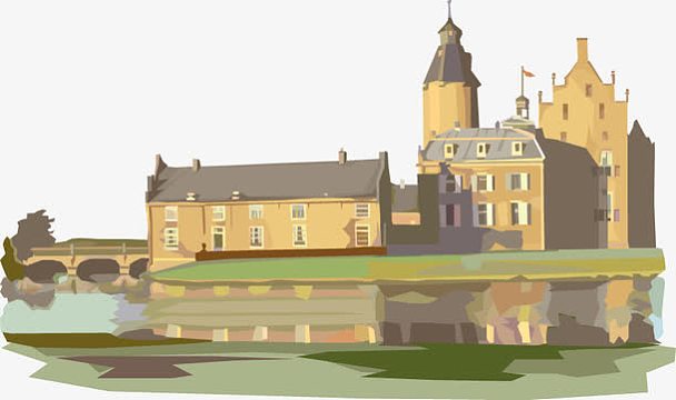 英国卡通城堡装饰