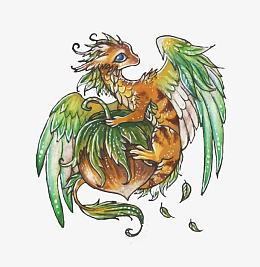 矢量松果小恐龙