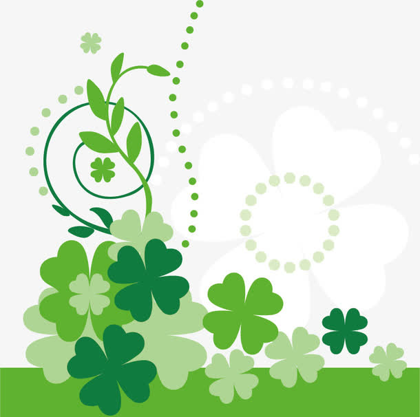 四叶草矢量图素材免费下载_觅元素