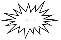 爆炸气泡对话框矢量素材