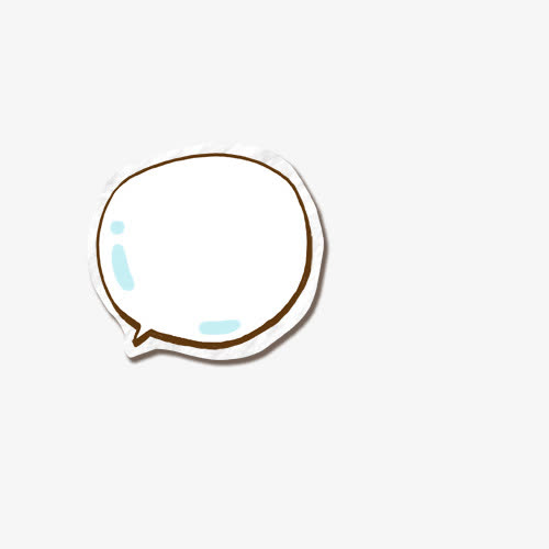 白色对话气泡