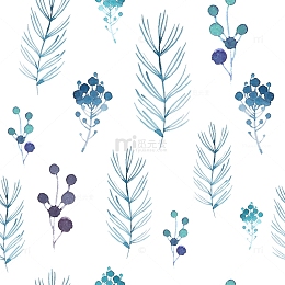 彩绘花卉装饰背景图案