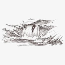 手绘风景