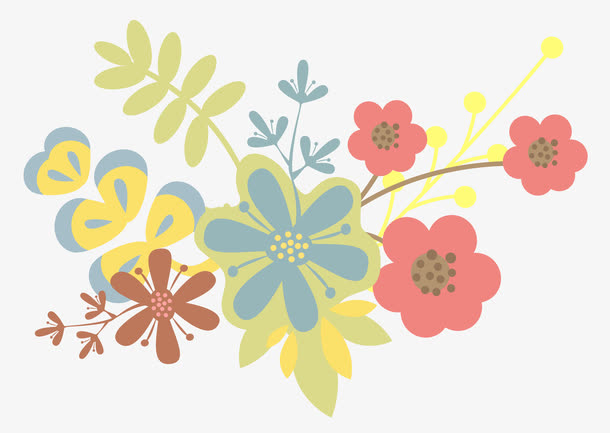 唯美小花矢量图