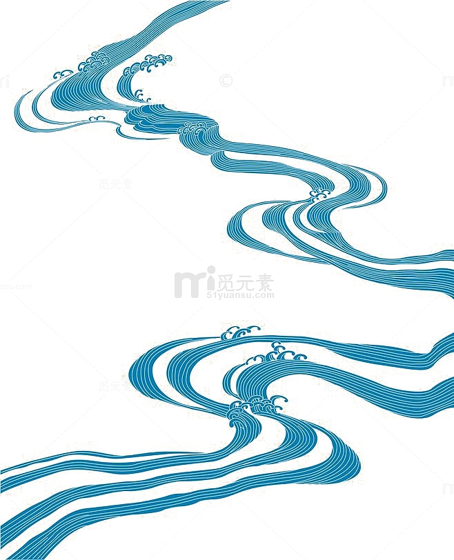 蓝色河流