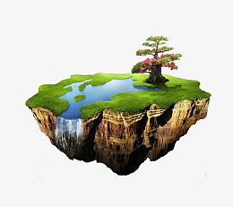 漂浮在空中的岛