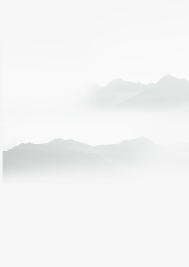 灰色中国风高山边框纹理