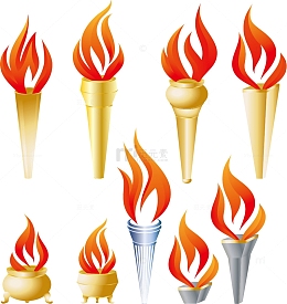 火炬矢量素材 火炬模板下载 火炬