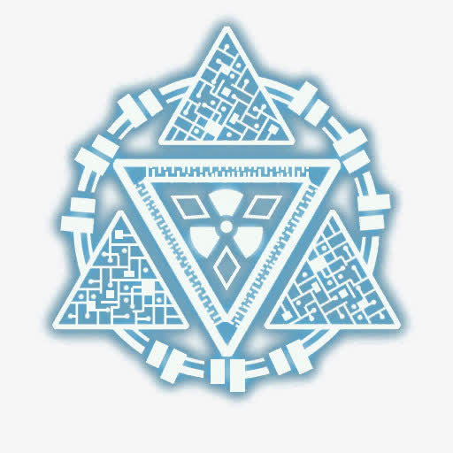 三角形未来风魔法阵素材免费下载_觅元素