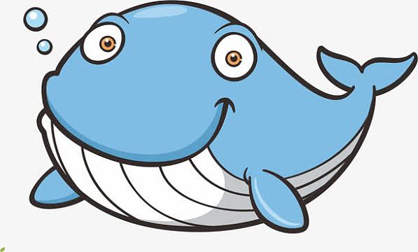 元素aipng海洋生物鲸鱼蓝色矢量图片png海浪里的鲸鱼黑白插画aipng矢