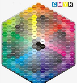 简约CMYK色卡图形
