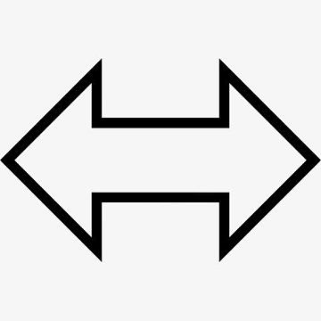 左右双箭头符号图标