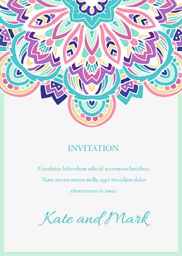 矢量邀请函底纹