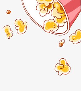 手绘爆米花