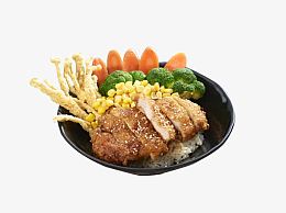 炸鸡排饭